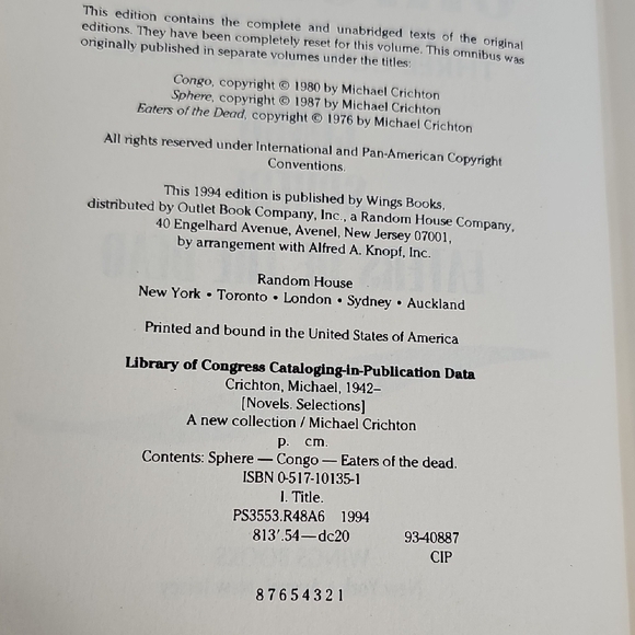 Michael Crichton Hardcover Book Collection - Picture 6 of 8